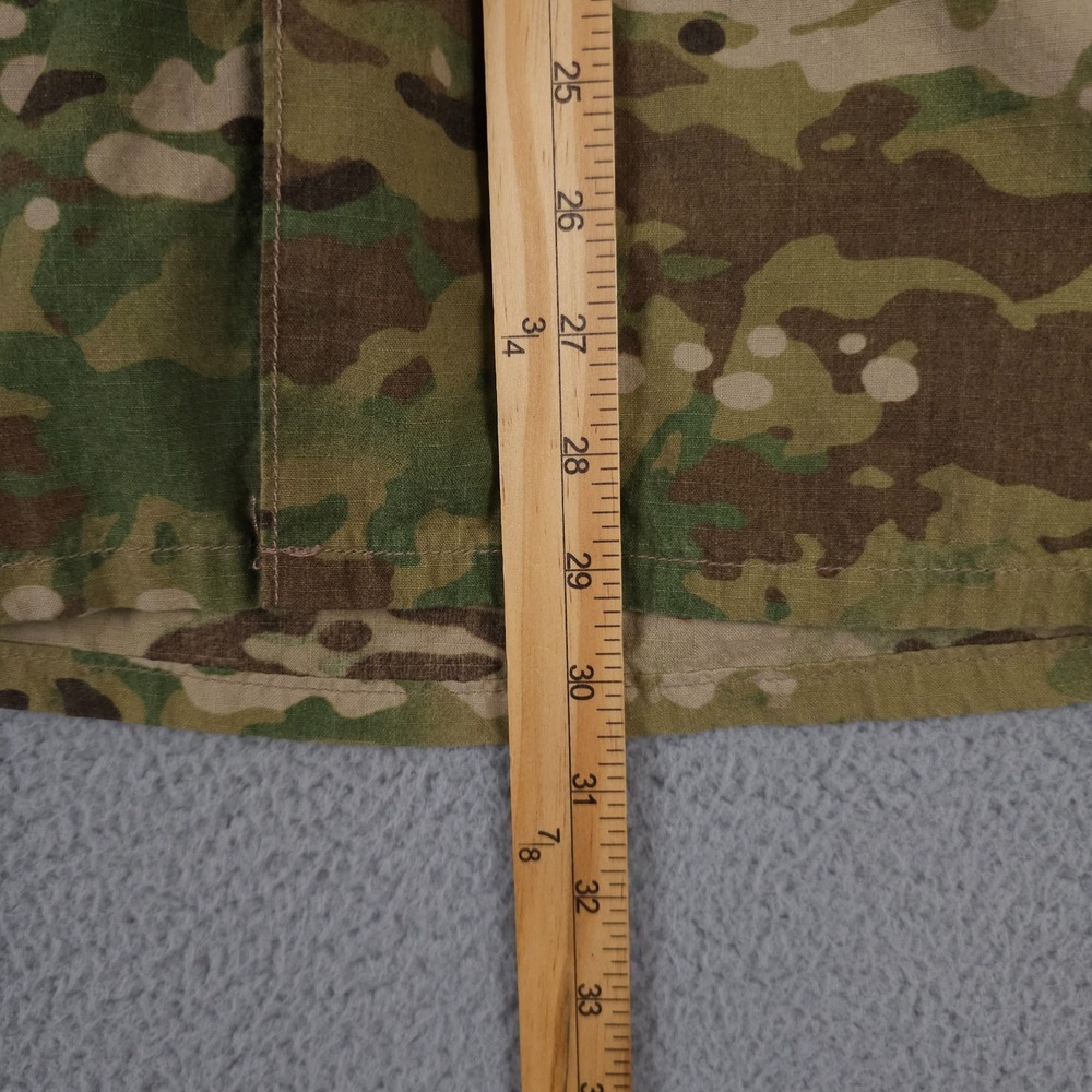 US Army Jacket Mens Medium Long Green Camo ACU Coat Insect Repellant Rip Stop - Picture 8 of 16